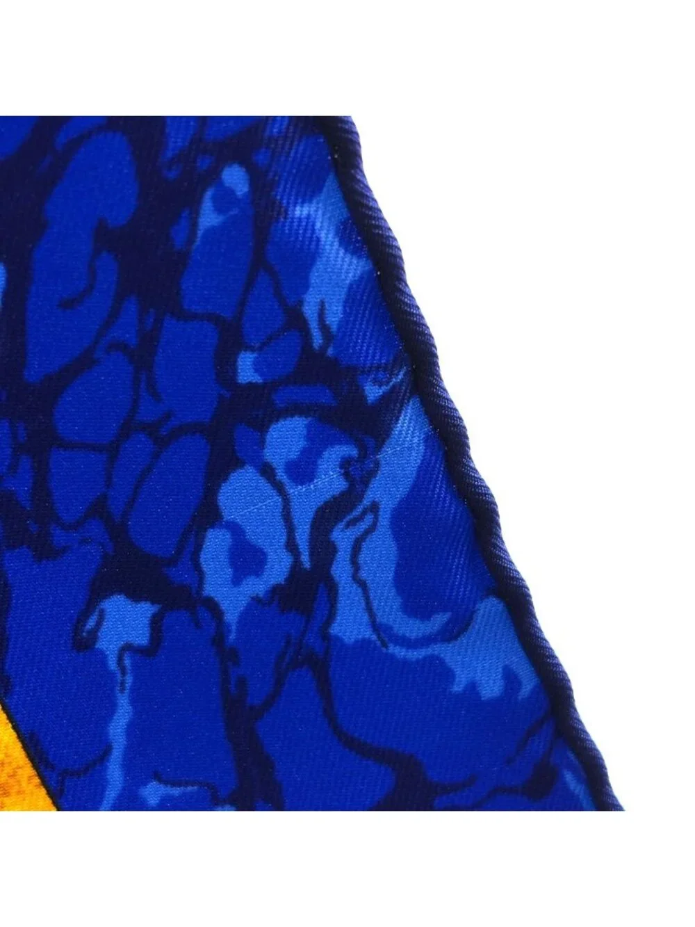 Hermes Carre 90 Carpe Diem Enjoy Your Day Sun Moon Star Scarf Silk Blue